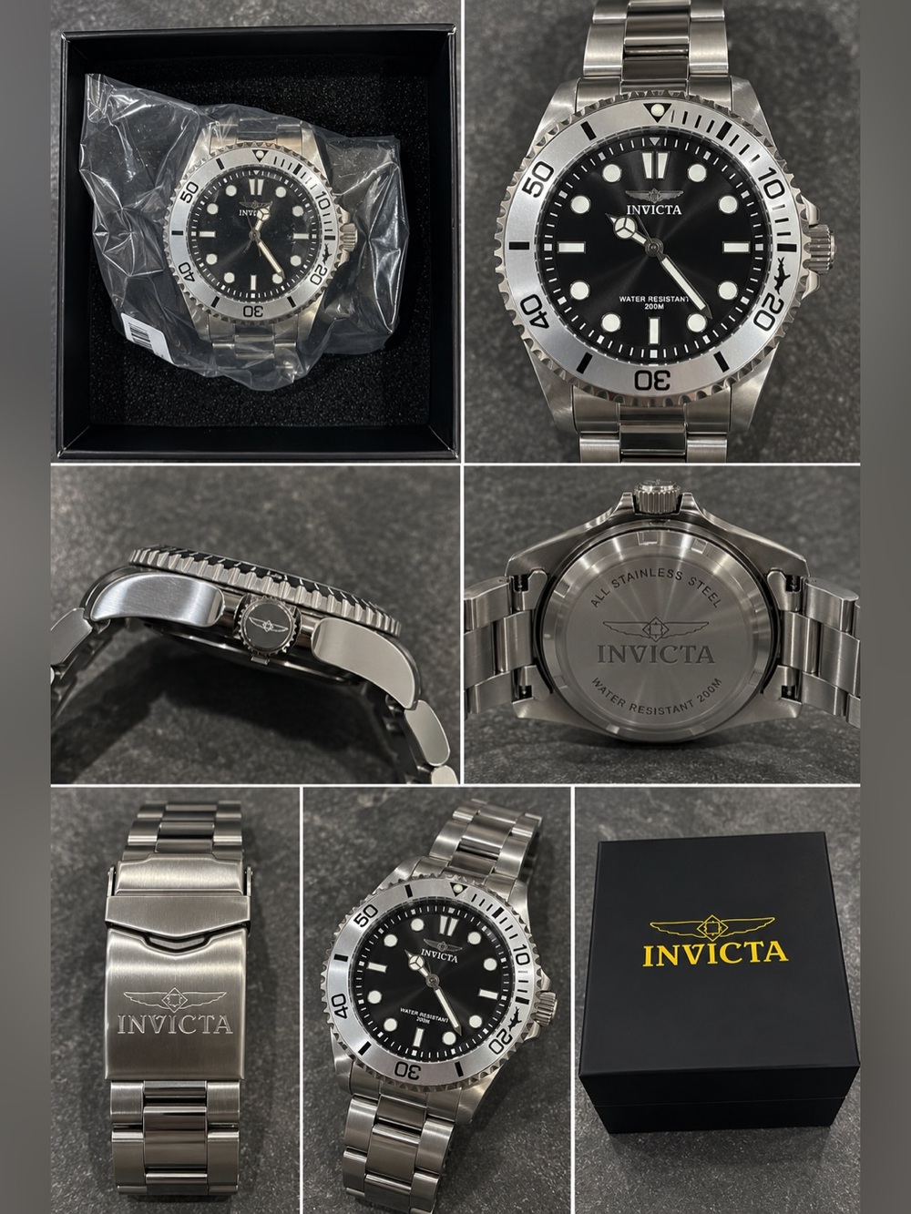 Invicta Men’s Black & Silver Dive Watch